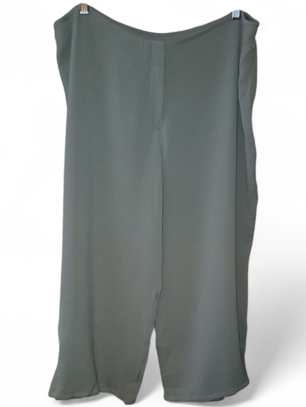Eileen Fisher Wide Leg Silk Pants In Taupe Size XL